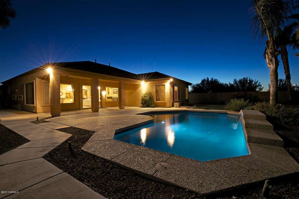 Backyard at Night