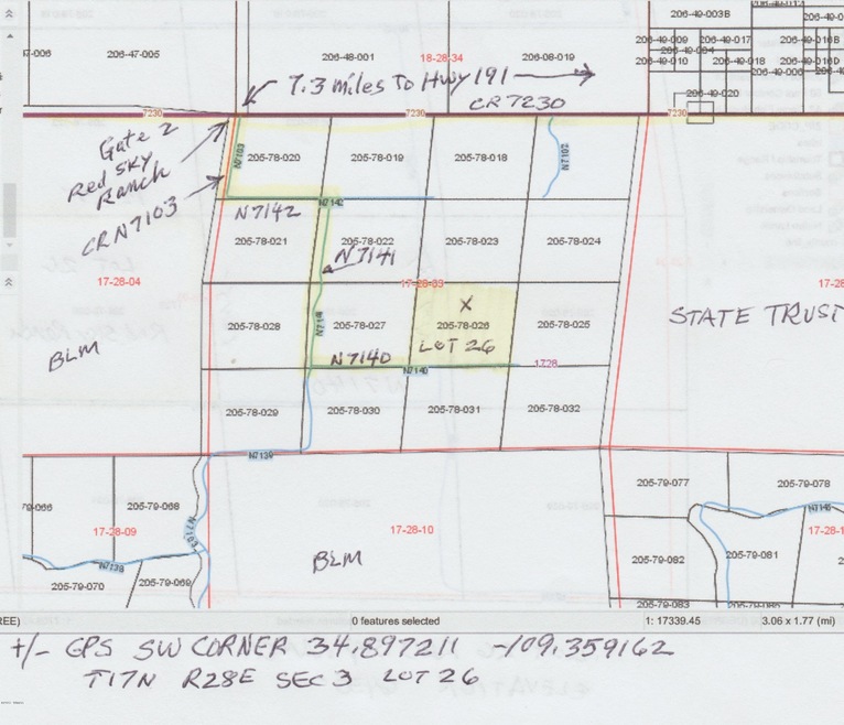 GIS directional map