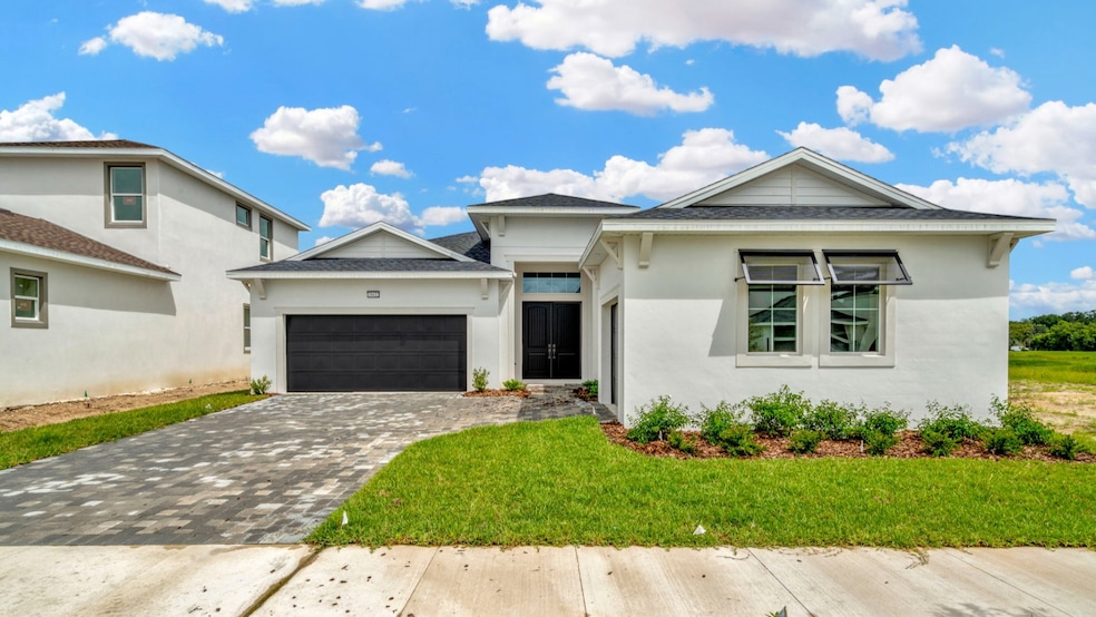 Eider floorplan for sale at Eagles Cove in Mirada. Front Elevation Coastal.