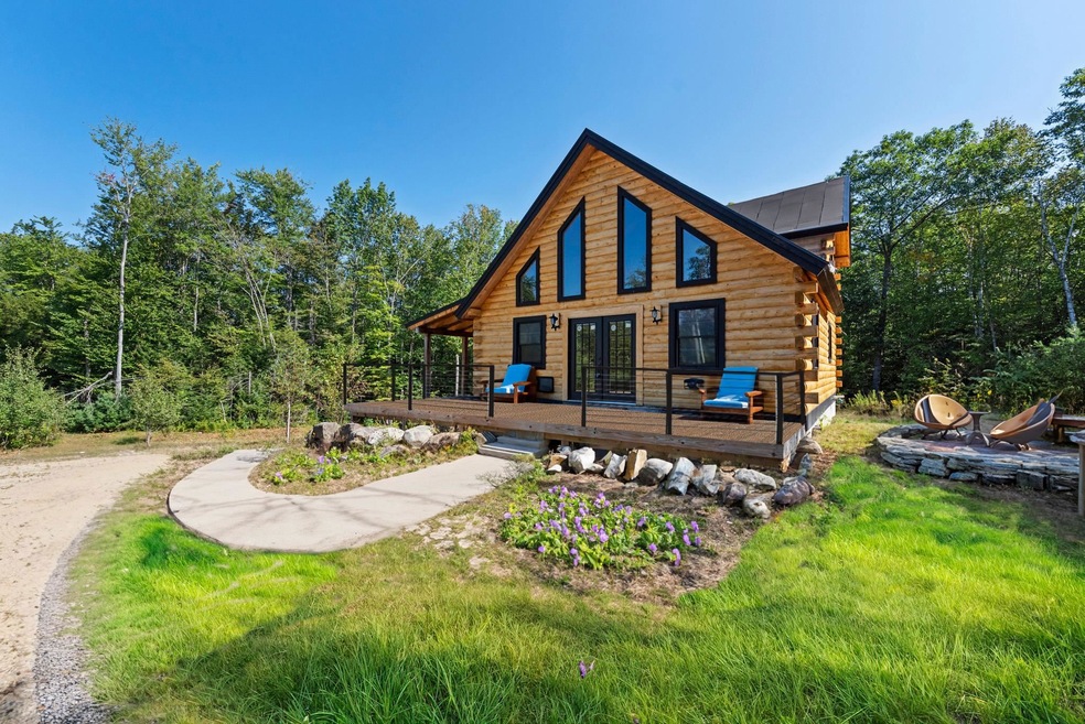 Look at the potential custom log home!