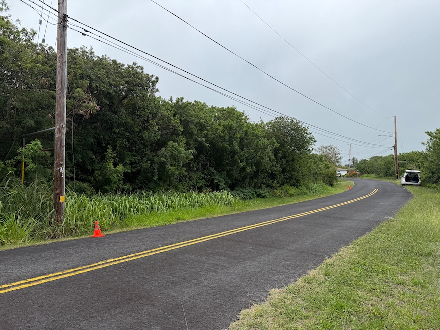 Orange cones show approximate corner points.