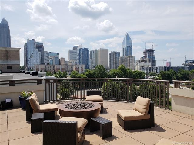 View of Panthers Stadium and the Queen City skylin
