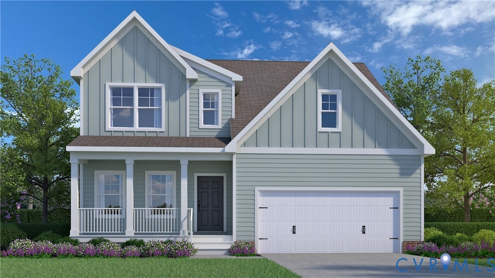 Maxwell Farmhouse A - home is not yet built. Photo is from builder's library and shown as an example only (colors, features and options will vary).