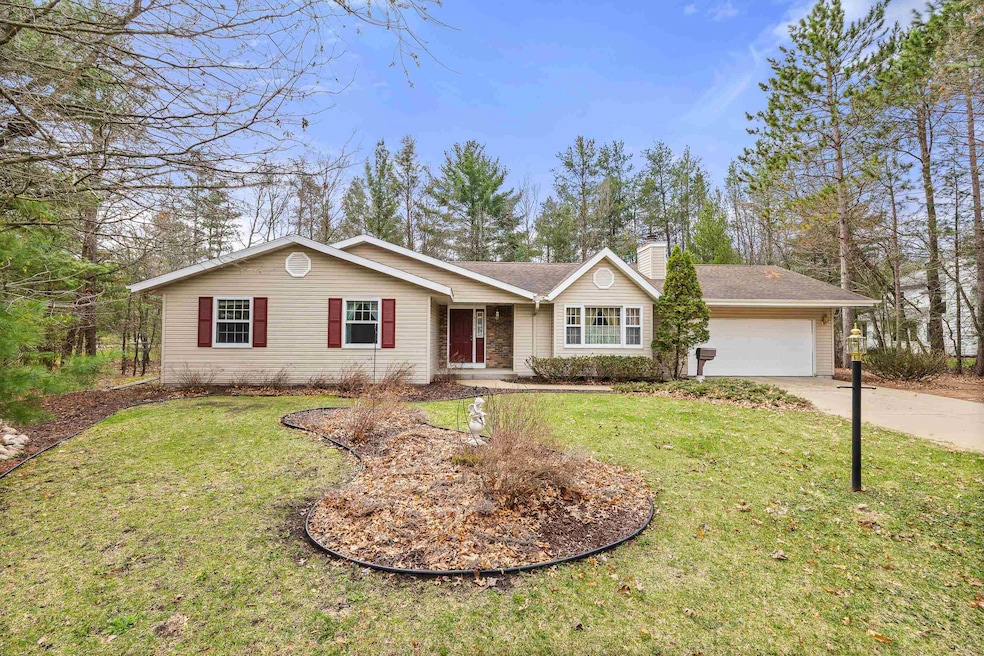 Beautifully landscaped front yard.