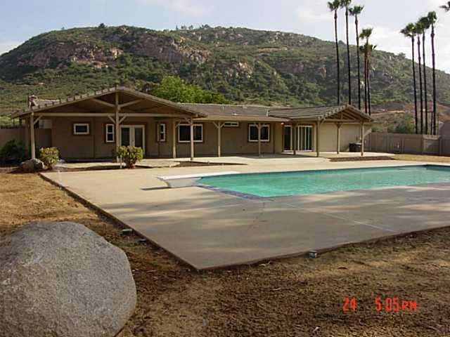 (area around pool inside fence is hydro-seeded)