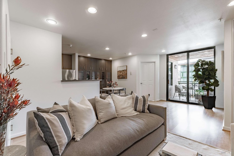 Open living/dining/ kitchen space