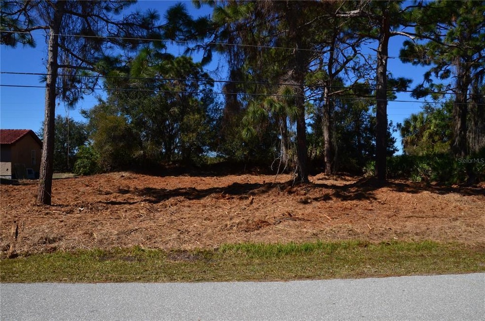 Front view of cleared lot