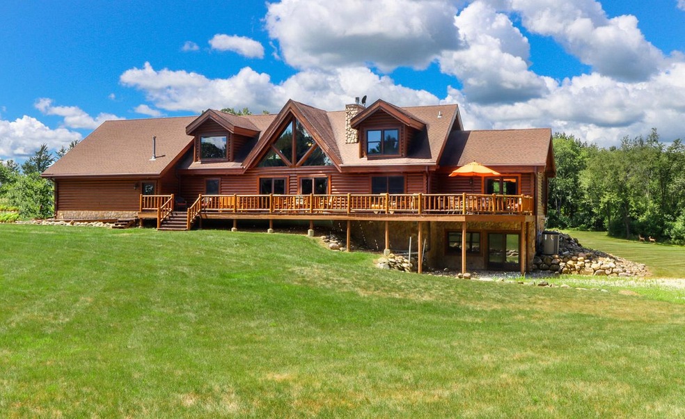 Log Home on 8.5 Acres!