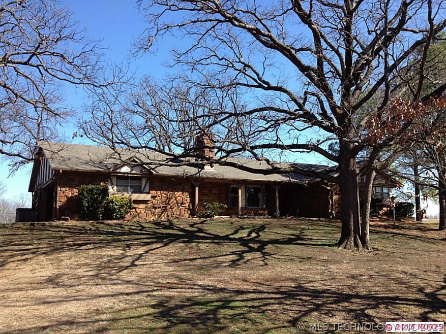 Solid rock home with beautiful treed lot