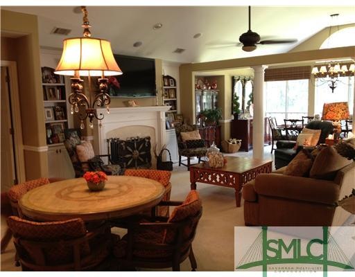 Exterior Front. Great Room and Dinning Room