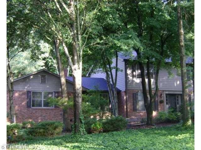 Exterior Front. Front entry is shady and private.