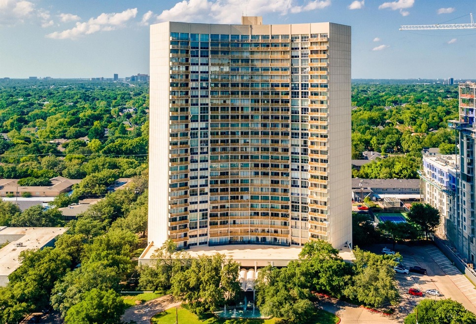 29-story Preston Tower. Iconic mid-century design.