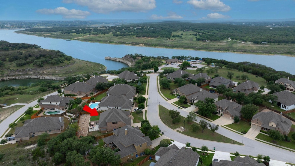 Aerial view of property's location featuring a ne