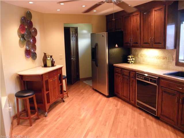 Kitchen. Spacious with beautiful hardwood floors