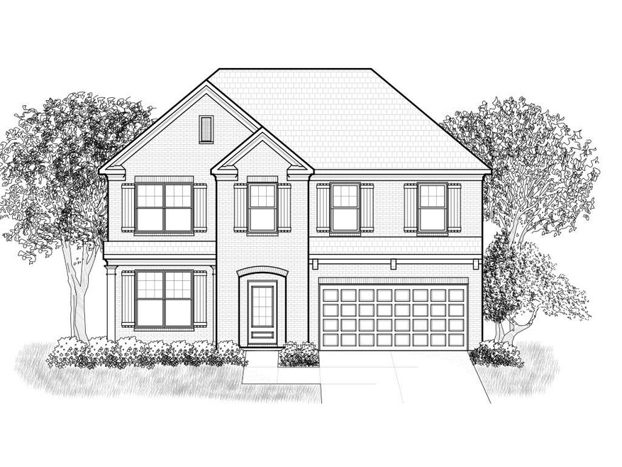 B&W Rendering. Not actual home. Same plan and elev