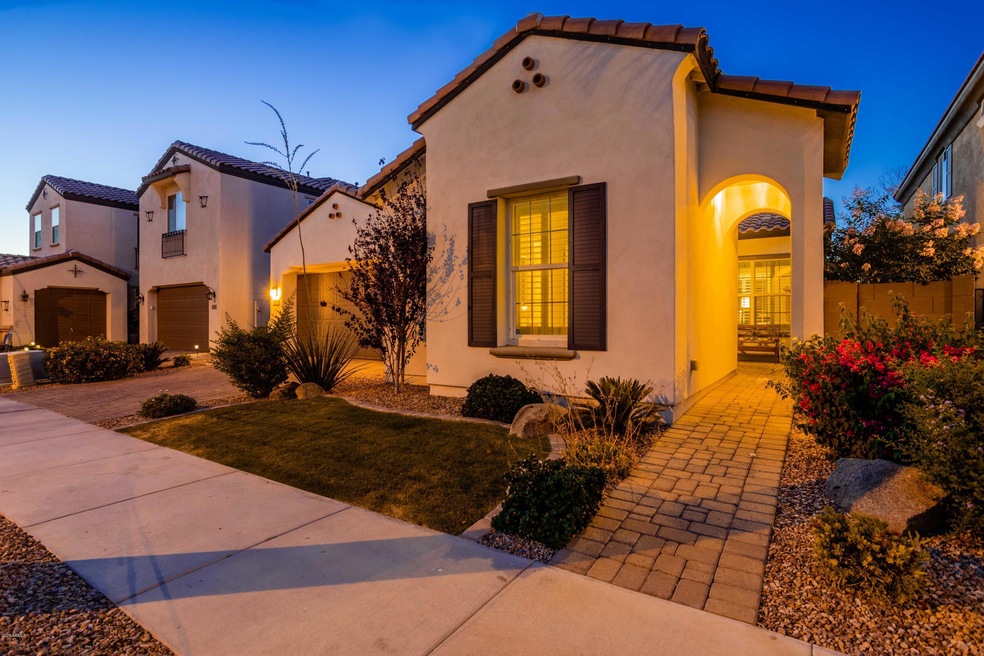 Beautifully landscaped front yard