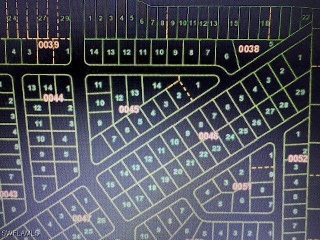 Map of parcels