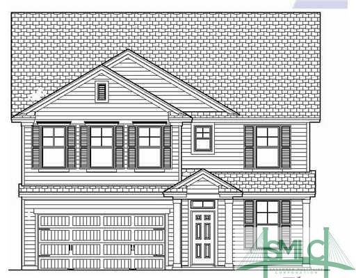 Exterior Front. Five bedroom floor plan also featu