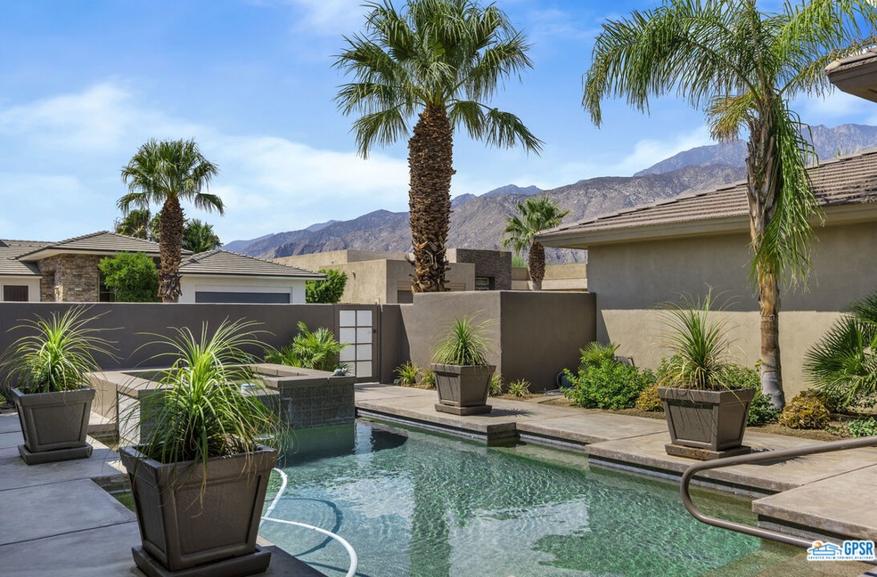 Entry courtyard pool/spa west mountain view