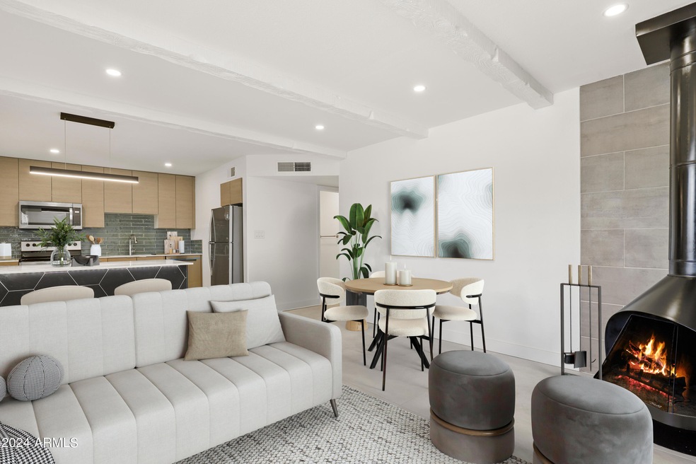 Virtually Staged Living Room