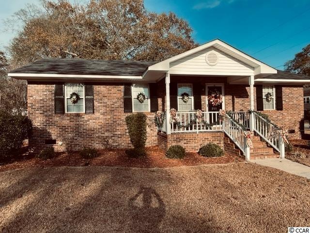 Charming Brick front Porch
