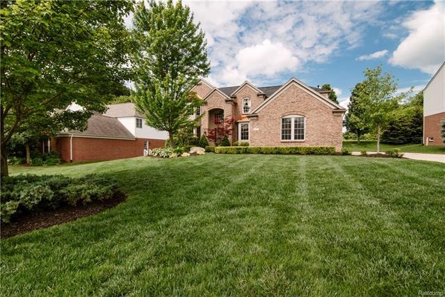 Sprawling brick colonial in quite sub backing up t