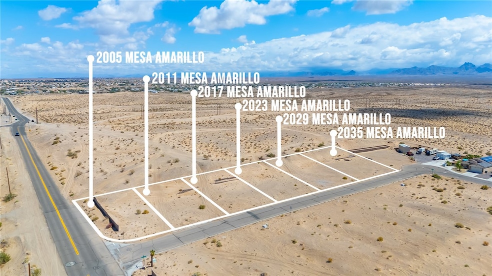 Overview of rural landscape featuring a desert lan