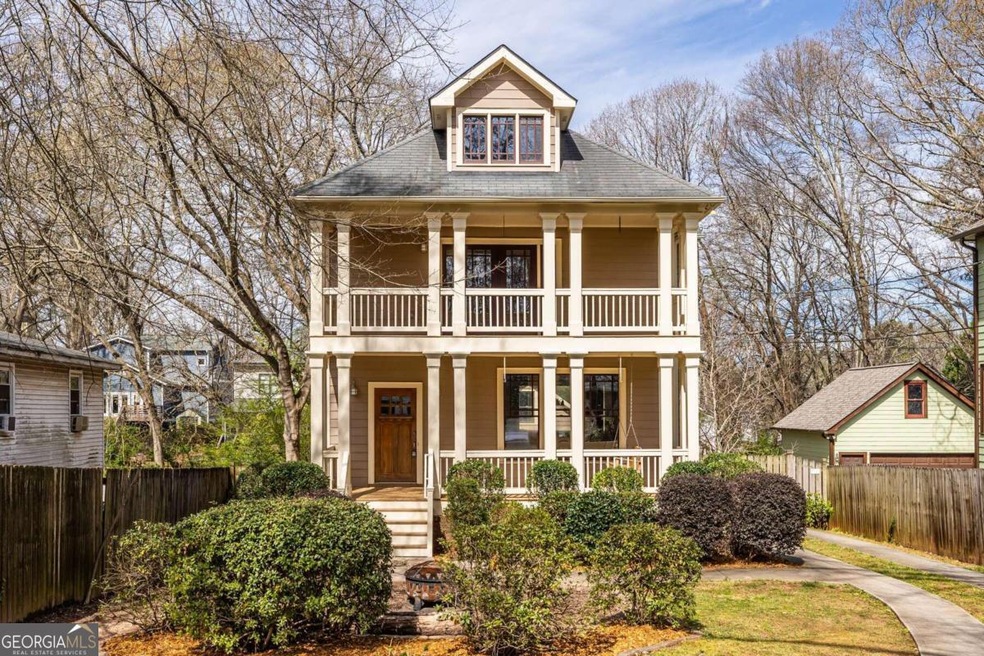 Charleston style craftsman home with double porche