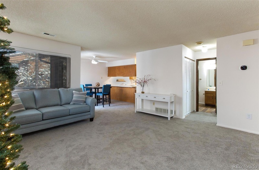 Open floor plan living.