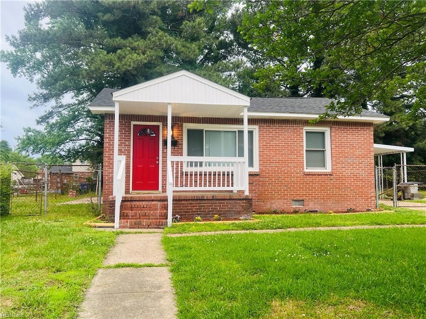 Brick Exterior, New Architectural Roof, Porch, Carport, Fenced Backyard