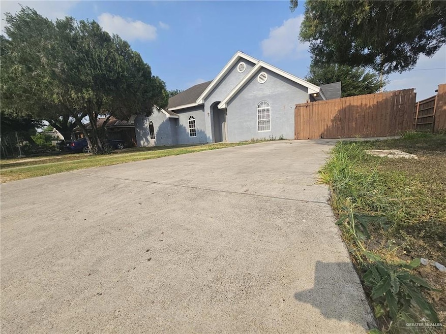 View of single story home