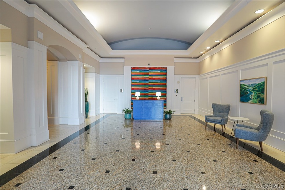 Newly Decorated Building Foyer