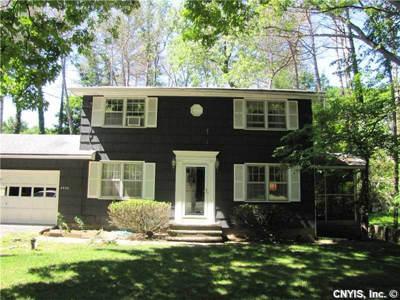 Exterior Front. Center Hall Colonial