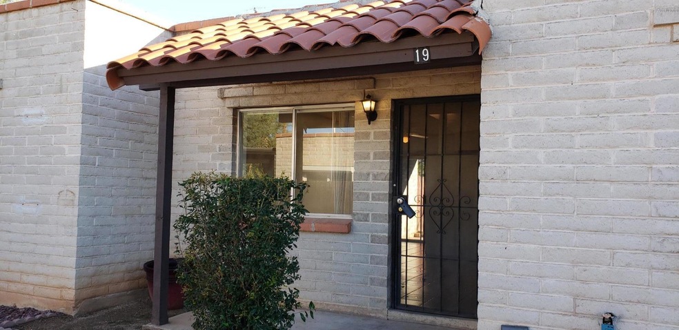 Covered patio entrance
