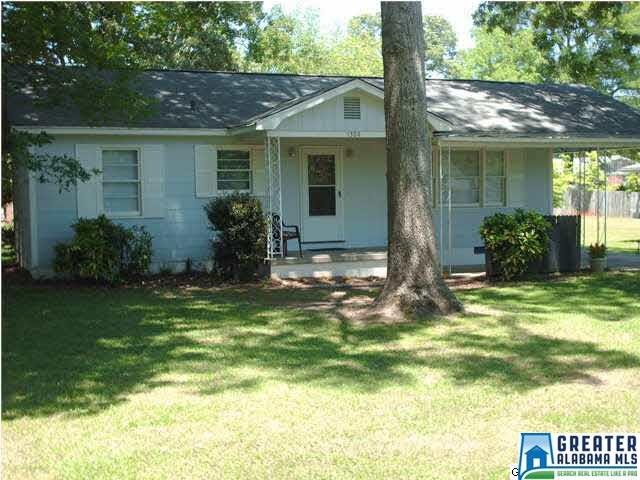 Front view of home with lots of shade.