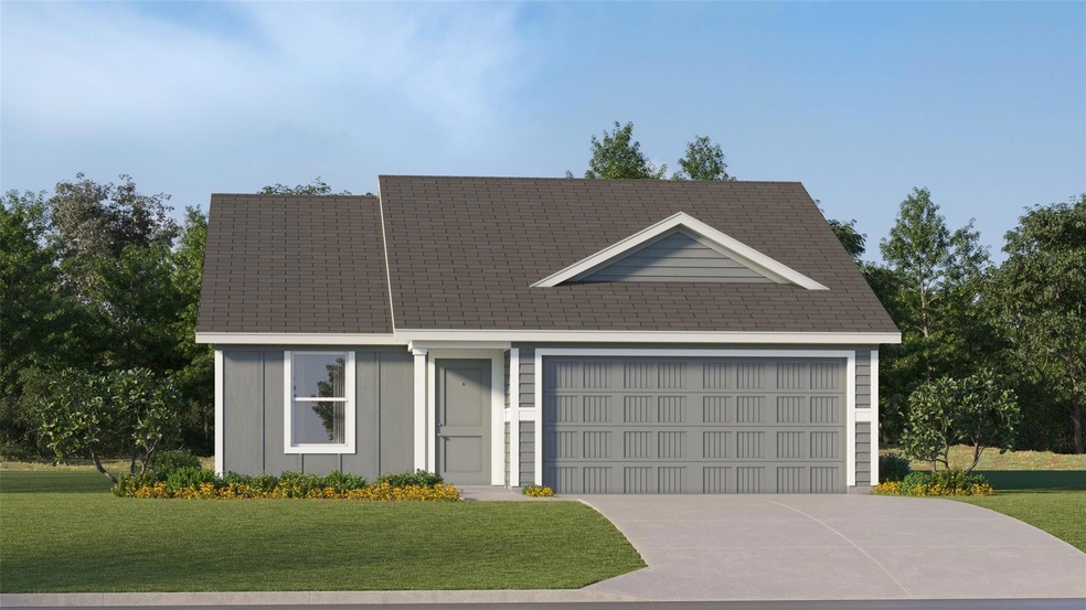 View of front of home featuring a front lawn