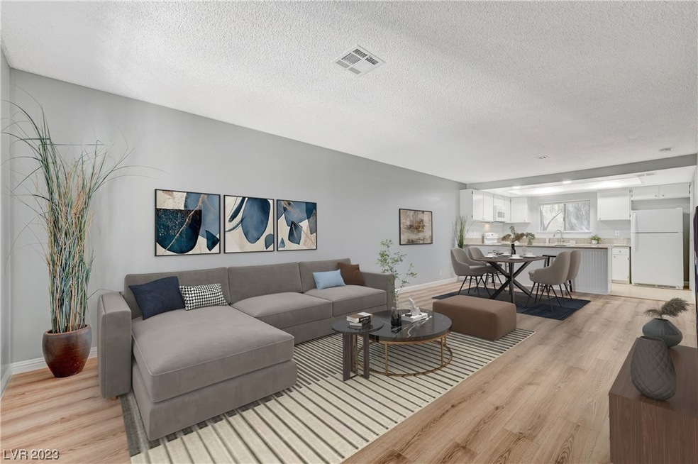 Living room - virtually staged