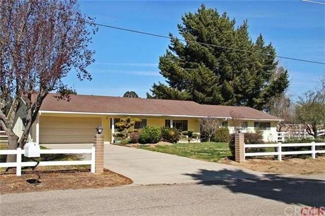 Ranch-style home on 1.2 acres.