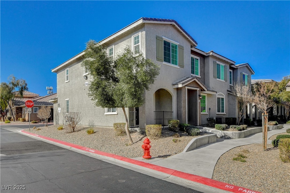 View of front of home with stucco siding