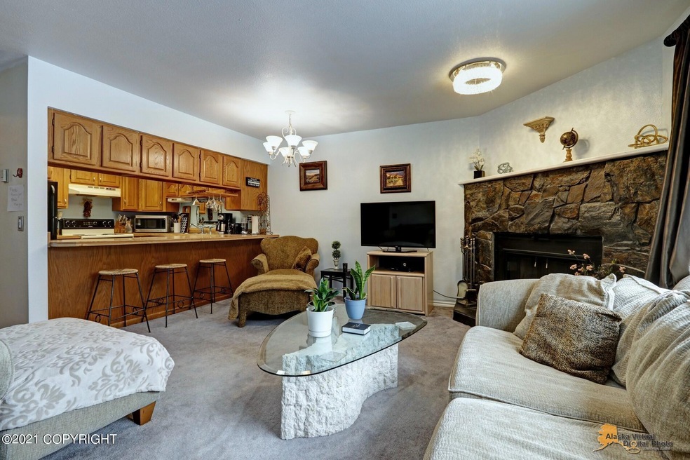 Living Room with Fireplace