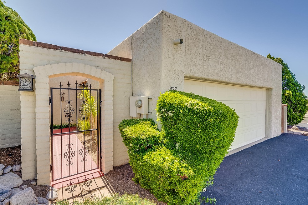 Gated courtyard entry