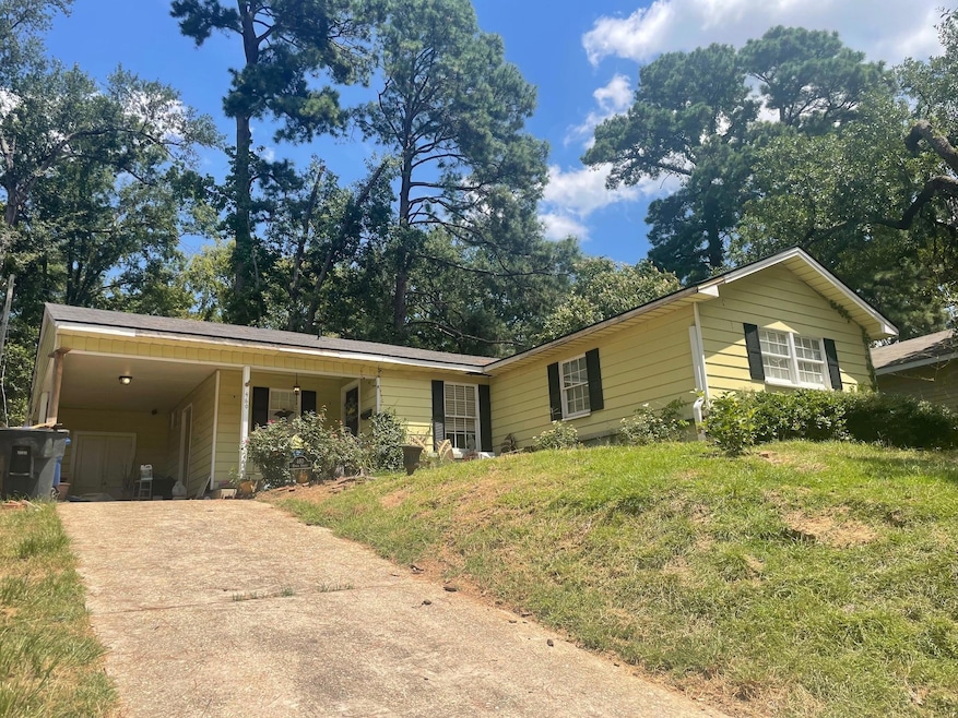 View of single story home