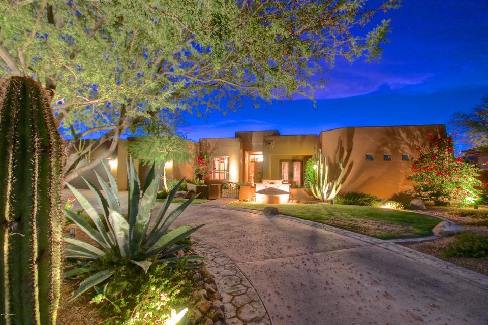 EVENING VIEW FRONT OF HOME