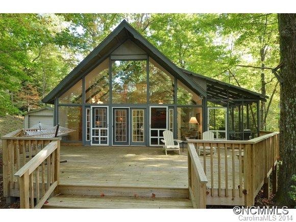 French Doors Lead to the deck