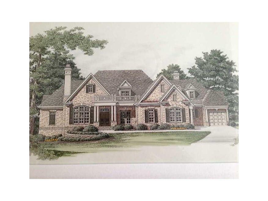 Exterior Front. Rendering of a potential home that