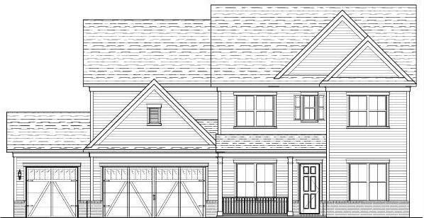 Woodward Plan with 3 Car Garage - Front Entry