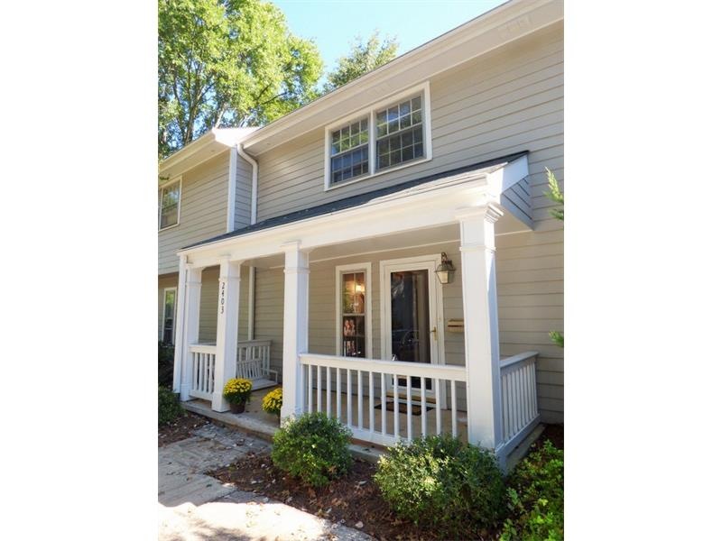 Fantastic swim community! Covered front porch entr