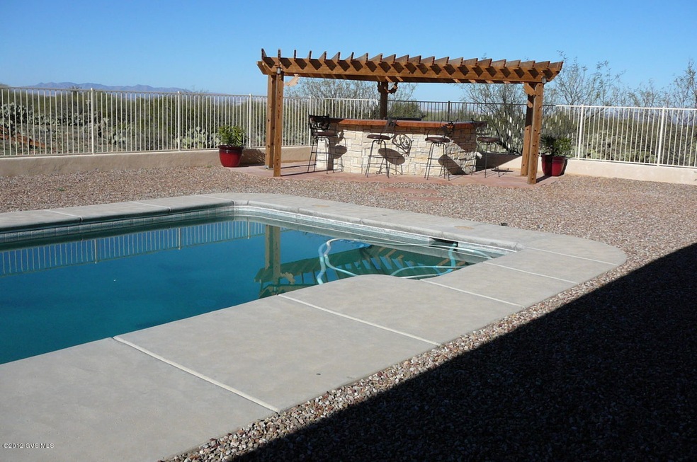 Pool and outdoor kitchen