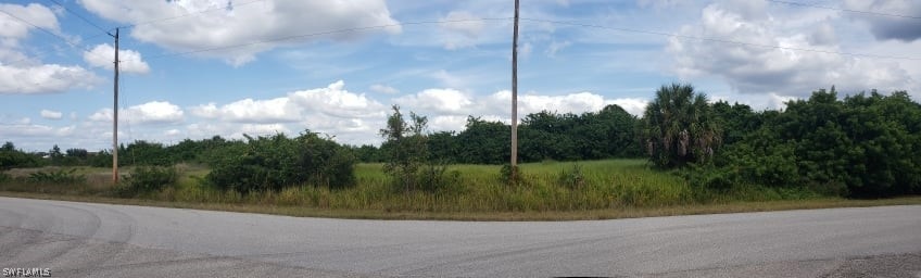 Panoramic view of the block