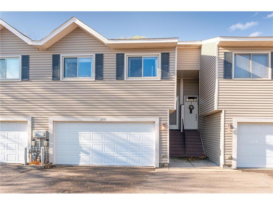 Front of home - 2 car garage with remote code entr
